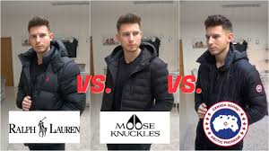 Canadian winter wear means so much more than lumberjack shirts and knit toques. What Is The Best Designer Coat Ralph Lauren Vs Moose Knuckles Vs Canada Goose Youtube