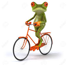 Frog bicycle illustrations & vectors. Cartoon Frog With A Bicycle Stock Photo Picture And Royalty Free Image Image 80538581