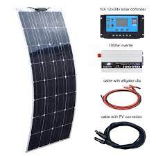 Renogy 50 watt flexible camping solar panel. 100w Solar Panel Kit 220v Camper Point