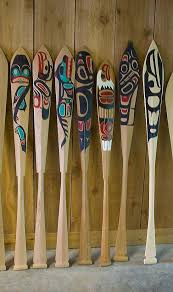 Haida Paddle Carvings From Bc Canada Haida Art Native Art Pacific Northwest Art