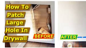 How to fix a hole in a plaster wall. How To Fix A Big Hole In The Wall Fast Drywall Repair Diy Youtube