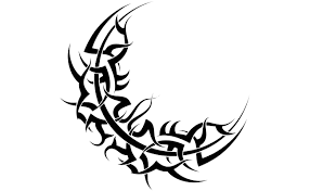 Star Tattoos Png Transparent Images Png All Tribal Moon Tattoo Tribal Tattoos Star Tattoos
