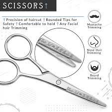 Hunter Jack Beard Grooming Kit For Men 3pc Metal Comb Beard Scissors Straight Razor Beard Grooming Kits Beard Grooming Grooming Kit