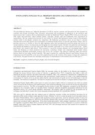 An overview of the intellectual property law in malaysia and how investors can protect their trademarks, patents and others. Pdf Innovation Intellectual Property Rights And Competition Law In Malaysia