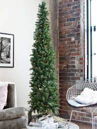15 Artificial Christmas Trees That Look Like The Real Deal Thin Christmas Tree Christmas Tree Artificial Christmas Tree