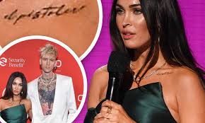Megan Fox Appears To Have A Tattoo In Tribute To Boyfriend Machine Gun Kelly Daily Mail Online