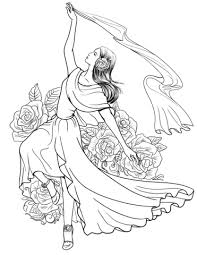 Dibujos De Baile Flamenco Para Colorear E Imprimir