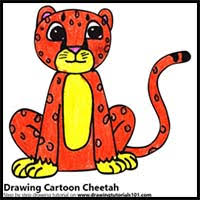 Pages for kids, coloring sheets, free colouring book, illustrations, printable pictures, clipart, black and white pictures, line art and drawings. How To Draw Cartoon Cheetahs Realistic Cheetahs Drawing Tutorials Drawing How To Draw Cheetahs Drawing Lessons Step By Step Techniques For Cartoons Illustrations