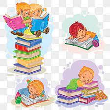 Set Icons Of Small Children Reading A Book Reading Clipart Reading Book Png And Vector With Transparent Background For Free Download Drawing For Kids Kids Vector Art Wall Kids