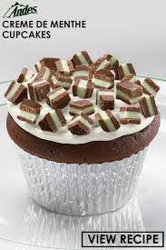 Andes Creme De Menthe Cupcakes Devils Food Cake Mix Recipe Cake Recipes Cupcake Recipes