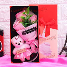 Whether you've been together for a year or ten, it's always nice to set aside one day a year where you focus on the love you share. Buy Tied Ribbons Valentine Day Gifts For Girlfriend Wife Valentines Day Gift Pack Bouquet Of Scented Rose Flowers With Mini Teddy Online At Low Prices In India Amazon In