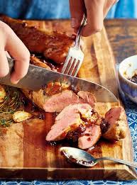 Pork Tenderloin With Fig Glaze And Herbs Ricardo Recipe Pork Loin Recipes Pork Quick Cooking Recipes