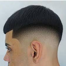 Mid fade corte en v hombre atras / men's hair, haircuts, fade haircuts, short, medium, long. Corte Mid Fade O Desvanecido Medio Bunker Barber Truck Facebook