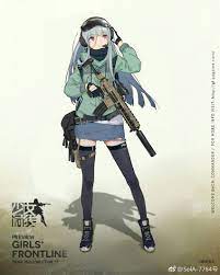girl s frontline rainbow6 hk416 jager 絵 女の子 キャラクター作成 アニメ