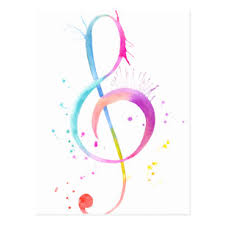 A pastel color is any color that has just enough white mixed into it to look pale and soft while maintaining its colorful personality. Pastel Music Notes Postcards Zazzle Uk