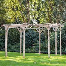 Ronde Pergola Geimpregneerd Grenen Hout Doorsnede 390cm Pergola Climbing Plants Pergola Plans