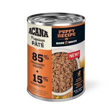 Dry cat food, it should be a premium cat food with they both prefer kibble over wet but will eat wet when it is presented as a treat (i have to make a big. Acana Grain Free Premium Pate Puppy Recipe In Bone Broth Wet Dog Food 12 8 Oz Case Of 12 Petco