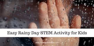 A dreary, rainy day does not have to result in a group of unhappy and bored kids, cooped up inside. Easy Rainy Day Stem Activity For Little Ones