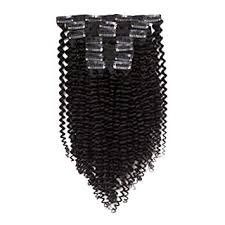 If deep curls are not enough, try the one above! Vanalia 9a 3c 4a Kinkys Curly Clip Extensions Double Wefted Natural Black 100 Remy Human Hair 120g 7 Pieces 18 Clips For African American Black Women Amazon De Beauty