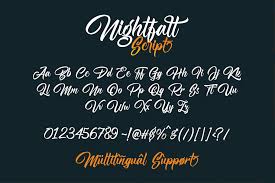 Nightfall Script Creative Fonts Create Font Creative Words