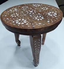 Vintage Indian Table Small Wooden Side Table Decor End Table Etsy Side Table Decor Wooden Side Table Indian Table