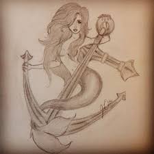 Maybe you would like to learn more about one of these? Mermaid Tattoo Idea Mermaid Tattoos Nautical Tattoo Mermaid Anchor Tattoo