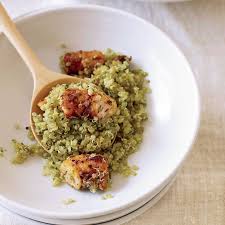 Quinoa With Spice Roasted Shrimp And Pistou Recipe Recipe Food Recipes Pistou Recipe