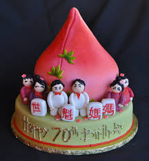 Chinese Birthday Cake Tema Pesta Ulang Tahun Ulang Tahun Pesta