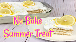 A Summer Treat To Beat The Heat Lemon Icebox Cake Cooking With Paula Deen No Bake Dessert Youtube