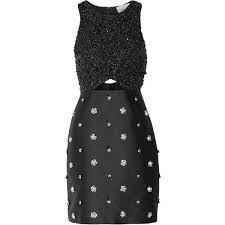 3 1 Phillip Lim Embellished Cutout Duchesse Satin Mini Dress 510 Liked On Polyvore Featuring Dresses Black Short Loose Dresses Sequin M Cocktail Dressing