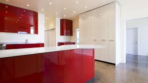 red kitchen tiles interior design