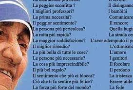 Frasi madre teresa di calcutta los niños son como cometas. Madre Teresa Di Calcutta Paperblog