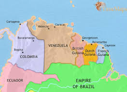 14/06/2021 copa america game week 1 ko 02:00. Map Of Venezuela Colombia And The Guianas At 1837ad Timemaps