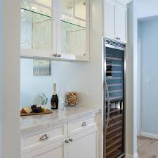 Base double oven cabinet in gray. 2 Sided Kitchen Cabinets Design Ideas