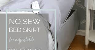 To put a bed skirt under the mattress money. No Sew Tailored Bed Skirt For An Adjustable Bed Interior Frugalista