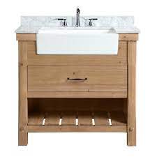 We stock a variety of bathroom sinks to suit your decor including: Ari Kitchen And Bath Marina 36 In Single Bath Vanity In Driftwood With Marble Vanity Top In Carrara White With White Farmhouse Basin Akb Marina 36dw The Home Depot