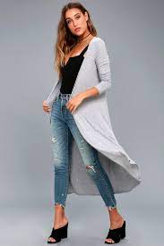 Graceful Ways Heather Grey Long Cardigan Sweater Long Sweaters Cardigan Grey Turtleneck Sweater Long Cardigan