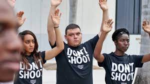 A significant rallying cry and legacy of ferguson is the phrase hands up, don't shoot, which grew out of rumors that michael brown had his hands up and was surrendering when he was shot. Hands Up Don T Shoot And Growing Power Of Protest Memes