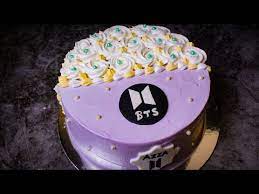 Bts bangtan boys cake design for ms ivyrian sweetflicks. Half And Half Cake Decorating Tutorial Bts Logo Cake Cake For Mom And Daughter Youtube
