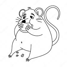 Since it is a one color job, it would be easy for your kid to get the thing done. Coloring Pages Doodle Style Fat Rat Eat Cheese Vector Illustration Premium Vector In Adobe Illustrator Ai Ai Format Encapsulated Postscript Eps Eps Format