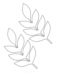 Children will color their palm leaves green. 21 Free Leaf Templates Printable Outlines Of Maple Oak Etc For Kids Crafts