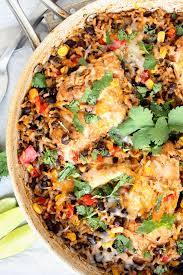 Healthy One Pan Mexican Chicken And Rice Recipe Recipe Mexican Chicken And Rice Mexican Chicken Chicken And Rice Dishes