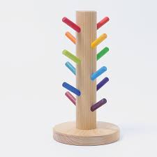 Sorting Helper Building Rings Rainbow Grimm S