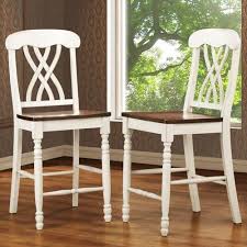 Homehills 24 Inch Counter Height Chairs Set Of Two 221393w 24 2pc Bellacor Counter Height Chairs White Counters Dining Room Chairs