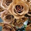 Combine hot pink for the bridal party with striped ribbon for contrast on bouquets for a modern wedding look. 3