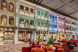 The terminal building structure at the sin airport consists of four passenger terminals: Changi Airport S Terminal 4 Theatre Of Experience Moment Factory