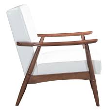 Mid century arm chair danish modern side chair mid chair chairs a pair vintadelphia 4.5 out of 5 stars (282) $ 495.00 free shipping only 1 available and it's in 3 people's carts. Rocky Modern White Arm Chair By Zuo Eurway