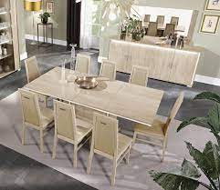 Many styles, sizes, colors & decor to choose from. Glossy Beige Finish Dining Room Set W Buffet 10pcs Modern Made In Italy Esf Dover Dover Set 10