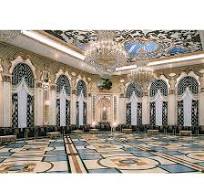 [Hot Item] Luxury Waterjet Stone Cutting Square Marble Floor Inlay Flooring  Flower Design Curved Marble Tiles Square Water Jet Medallion