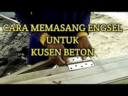 Jenis beton cor ini mampu diproduksi dengan kualitas yang konsisten dan dapat memiliki kuantitas yang sangat tinggi. Cara Memasang Engsel Kusen Beton Untuk Rumah Minimalis Youtube